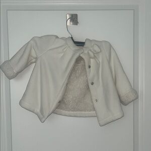 Cozy White Baby Jacket